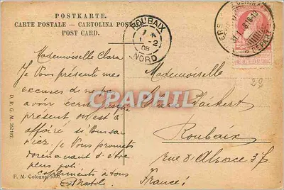 Na brzegu — W. Roelefs — nieznany wydawca — Rewers
