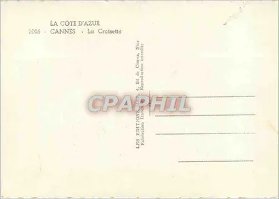 Cannes - La Crolsette — Côte d'Azur — Wydawnictwo Mar — Rewers