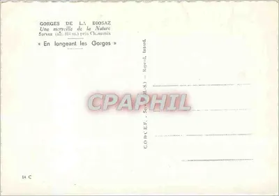 Gorjas de la Diosaz — Sarvoz (alt. 814 m.) cerca de Chamonix — GOD.C.E.F. - Sarvoz (H.S.) — Reverso