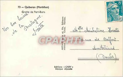 Grotte de Port-Bara — Quiberon (Morbihan) — Wydawnictwo Caby — Rewers