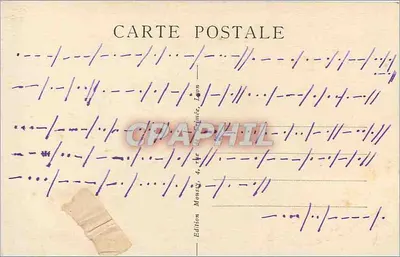 Place Bellecour et coteau de Fourvière — Lyon — Lyon Artistique, M. 108 — Verso