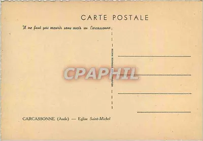 Carcassonne — Katedra św. Michała — Héliomance Combier — Rewers