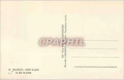 Morze lodowe — Chamonix - Mont Blanc — Foto-edycja Gay-Couttet — Rewers