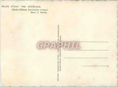 Kościół w Assy — Widok ogólny — Wydawnictwo Parafialne Assy — Rewers