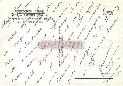 Bareges e o Pic d'Ardiden — vista do Teleférico — Éditions d'Artpyr — Verso