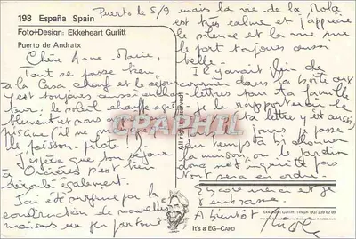 Port Andratax — Hiszpania — Wydawca Ekkehart Gurlitt, nr 198 — Rewers