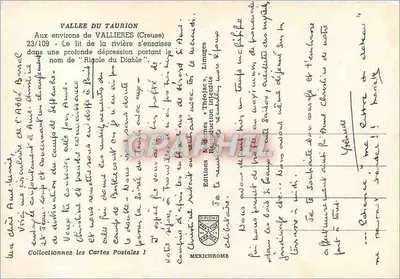 Wąwóz Taurion — Creuse — Wydawnictwo IRIS, nr 23/109 — Rewers