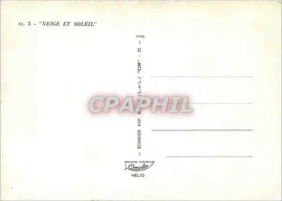 Śnieg i słońce — Combier, S.-et-L. — seria CI.3 — Rewers