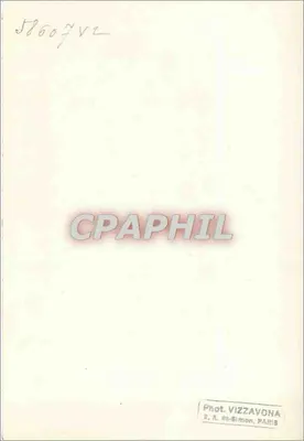 Vrouw met versierde hoed — profielportret — ondertekende gravure 'Flantrie' — Achterkant