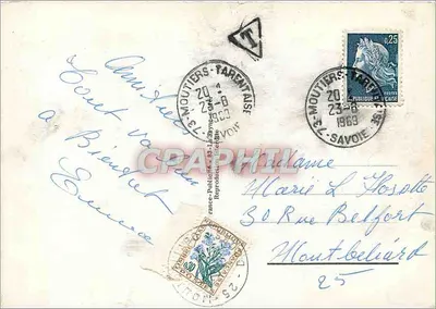 Saint-Martin de Belleville — Souvenir Najświętszej Maryi Panny Życia — (Savoie) — Rewers