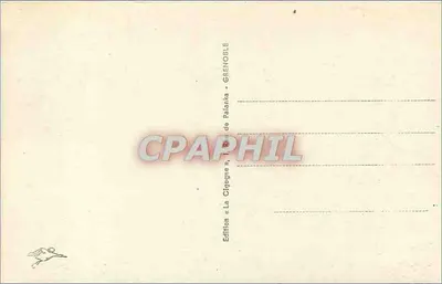 Grenoble — Praça da Bastilha e o Monte Néron — Edição « A Cegonha », Rua de Palanka — Verso