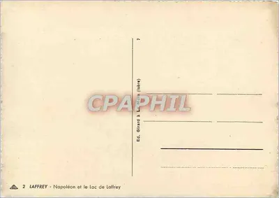 Laffrey - Napoleão e o lago de Laffrey — Ed. Girard em La Mûra (Isère) — Verso