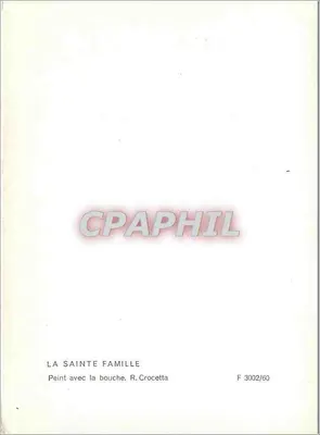 A Santa Família — pintura de R. Crocetta — n° F 3002/60 — Verso