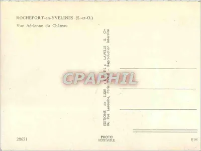 Rochefort-en-Yvelines — Widok z powietrza na zamek — Estel — Rewers