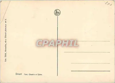Dinant — Most, Twierdza i Kościół — Ern. Thill, Bruksel, seria Dinant phototon nr 8. — Rewers