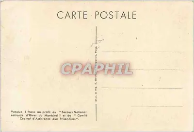 Maréchal Philippe Pétain — « Suivez-moi. Gardez votre confiance en la France éternelle. » — Gravure E. Deulofeu, Paryż, n° V.04.112 — Rewers