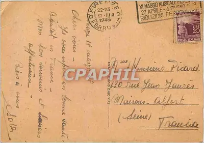 Firenze - Piazza i Kościół św. Marii Nowej — Wydawnictwo Gino Giusti — Rewers