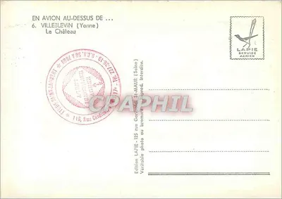 Castelo de Villeblevin — Yonne — Edição Lapie — Verso
