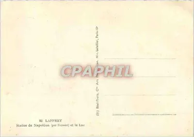 Statua Napoleona (przez Fremiél) i jezioro — Réal-Photo, Paryż — Rewers
