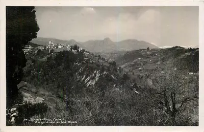 Saint-Paul (A-M) — Vista geral e as Alpes — Edição Baix-Saint-Paul