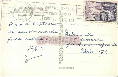 Hôtel des Thermes — Bagnolles-les-Thermes (Orne) — Greff — Rewers