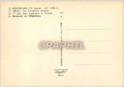 Mont-Revard (73, Savoie) — Widok z lotnictwa — CIM — Rewers