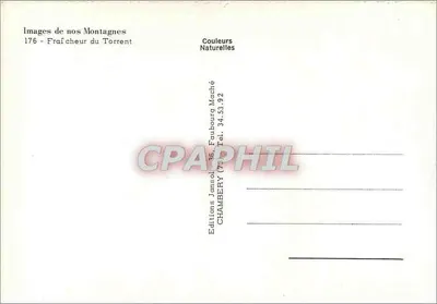 Frafcheur du Torrent — Obrazy naszych Górz — Wydawnictwo Jansol, Chambéry — Rewers