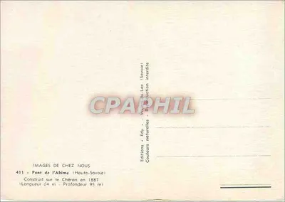 Puente del Abismo — Alta Saboya — Ediciones Edy — Reverso