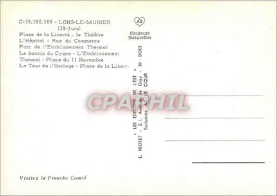 Lons-le-Saunier — vista panorâmica — Les Éditions de l'Est — Verso