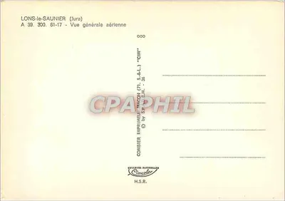Lons-le-Saunier (Jura) — Vista general aérea — Editor Combier, Macon — Reverso