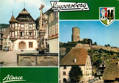 Kaysersberg — Fonte do século XVI e Castelo do século XIII — Éditions Hachette