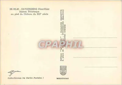 Kaysersberg — Casa pitoresca aos pés do castelo do século XIII — Éditions Hachette — Verso