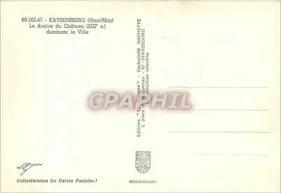 Kaysersberg — Wieża zamku (XIII w.) — Wydawnictwo Hachette — Rewers