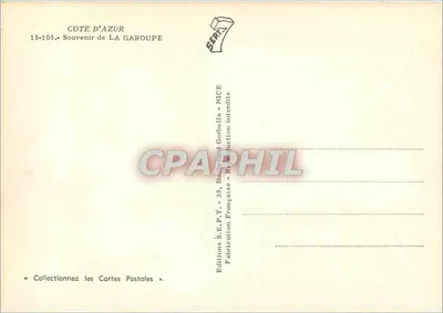La Garoupe — widok panoramiczny — Éditions S.E.P.T. - Nice — Rewers