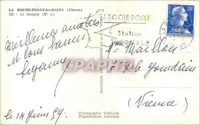 Il Donjon di La Roche-Posay — Xe secolo — Combiér Imprimeur & Cie — Verso