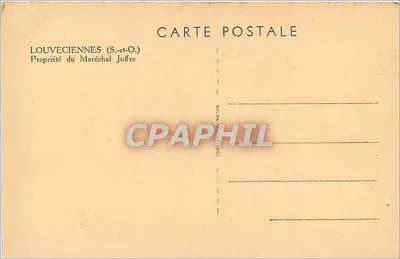 Louveciennes (S.-et-O.) — Propriedade do Marechal Joffre — editor C. Cittez — Verso