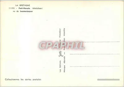 Port-Navalo (Morbihan) — widok z Locmariaquer — Les Éditions Aldiderme (Finistère) — Rewers