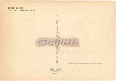 Margens do Mar — Retorno da Pesca — Combier, Impressor Nacional (71) S.-S.-L. - 9 — Verso