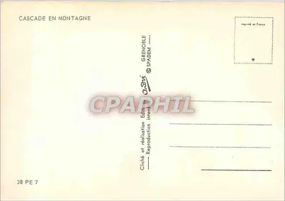 Spadzista w górach — wydawca Grenoblois, n° 38 PE 7 — Rewers