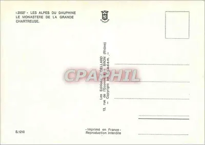 La Grande Chartreuse — Alpy Daufinaskie — Wydawnictwo J. Gellard — Rewers