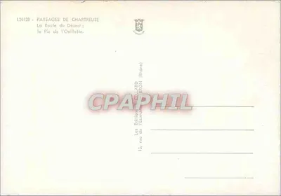 Il Picco dell'Oeillette — Strada del Deserto — Éditions CELLARD (Rodano) — Verso