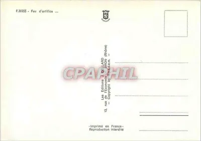 Droga otoczona drzewami w jesieni — Wydawnictwo J. GELLARD, Rhône — Rewers
