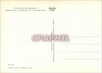 Saint-Paul-de-Vence — krajobrazy Francji — Wydawnictwo S.E.P.T. - Nice — Rewers