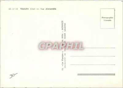 Toulon (Var) — Ogólny widok — Wyd. «La Cigogne», 7, rue de Millio, Toulon — André Leconte — Rewers