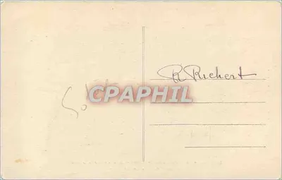 Si-SAVIN-sur-GARTEMPE (Wieni) — Malowidło z XII wieku z Klasztornej Katedry — Jacques Robuchon, poeta, Potters - 3 — Rewers