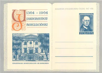 Universidade Jagellônica — 1364-1964 — P.P.T.T. 1364-250000 PROJ. ST. MALECKI