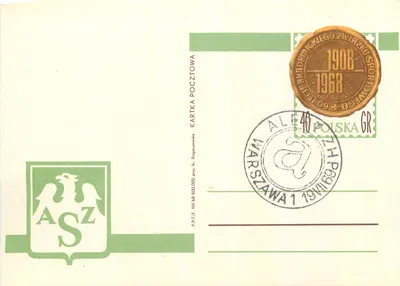 60º aniversário da Académique de Sport — ASz — Varsóvia — 1968
