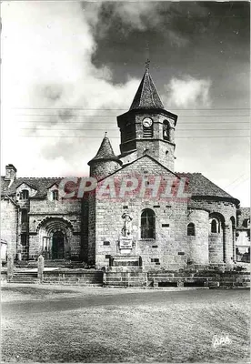 Igreja de Santa Maria de Nasbinals — Estilo romano — Sociedade das Cartas Postais APA-POUX