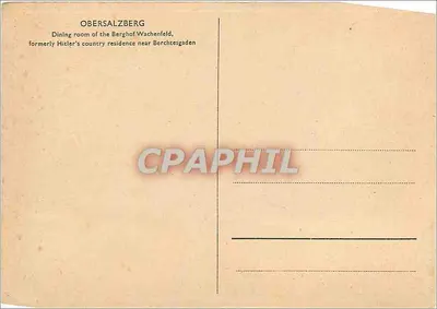 Jadalnia — Berghof Wachenfeld, Obersalzberg — wydawca nieodczytalny — Rewers