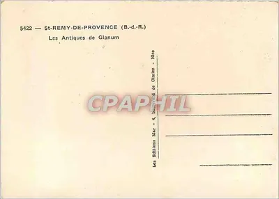 De Antieke Glanum — St-Rémy-de-Provence (B.-d.-R.) — Achterkant
